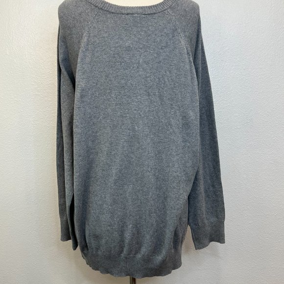 NWT Torrid Gray Cheers Sequin Raglan Sleeve Pullover Sweater Womens Size 4/26 - Picture 5 of 8